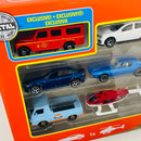2022 Matchbox 9 Pack Set de 9 con 65 Land Rover Gen II Safari Exclusivo del Pack