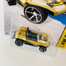 2014 Hot Wheels HW Off-Road Meyers Manx 50 Aniversario dorado metálico MC5 base ZAMAC