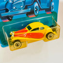 1988 Hot Wheels Classics 37 Bugatti amarillo WW base ZAMAC - Unpunched