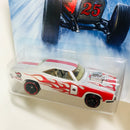 2014 Hot Wheels Holiday Hot Rods 70 Dodge Charger R/T blanco OH5
