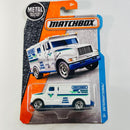2016 Matchbox MBX Adventure City International Armored Car blanco