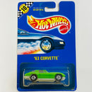 1991 Hot Wheels Speed Points Promocional McDonalds 63 Corvette verde BW