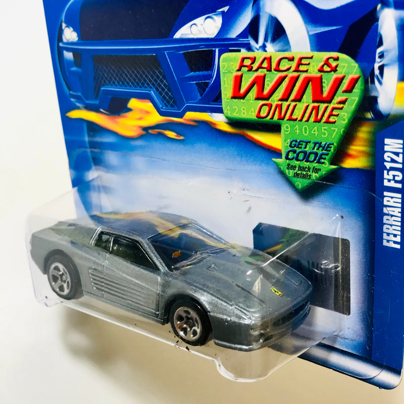 2002 Hot Wheels Factory Sealed Ferrari F512M 162 gris 5SP