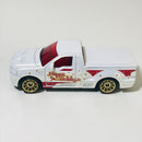 2019 Matchbox MBX Happy Holidays Ford F-150 Lightning blanco - Loose