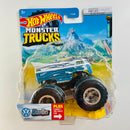 2022 Hot Wheels Monster Trucks Crash Legends Volkswagen VW Drag Bus blanco con celeste 5SP