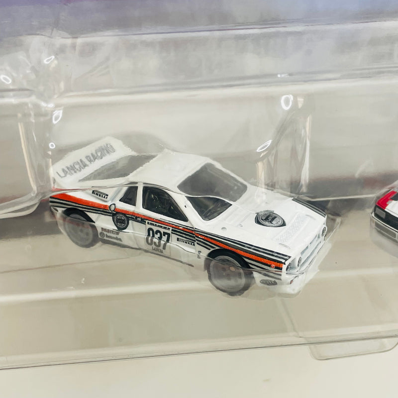 2022 Hot Wheels Premium Car Culture Group B 2 Pack Set de 2 con Llantas de Goma RR - Lancia Rally 037, 84 Audi Sport Quattro