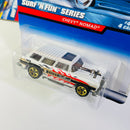 1999 Hot Wheels Surf n Fun Series Colección Set de 4 - 40s Woodie Ford, VW Bug, 55 Chevy, Chevy Nomad