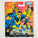 2019 Hot Wheels Pop Culture X-Men 64 Chevy Nova Delivery gris Llantas de Goma RR base ZAMAC