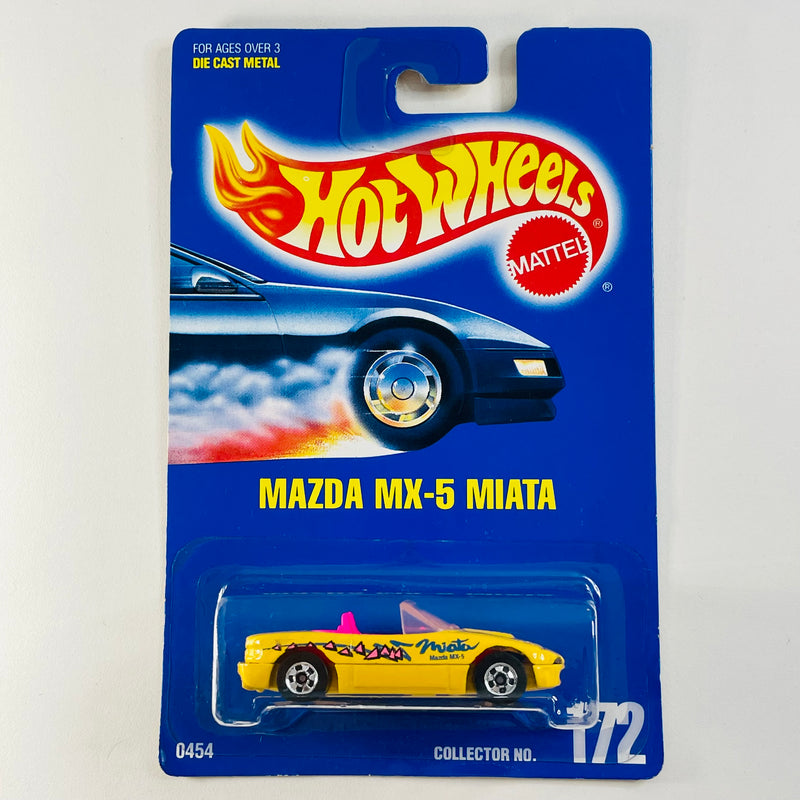 1992 Hot Wheels Mazda MX-5 Miata 172 amarillo BW