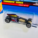 1999 Hot Wheels Terrorific Series Colección Set de 4 - At-A-Tude, Cat-A-Pult, Sweet 16 II, Splittin Image II