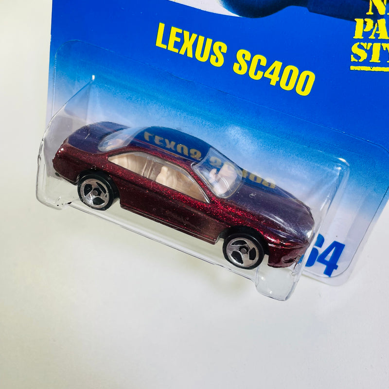 1995 Hot Wheels Lexus SC400 264 granate metálico 3SP