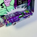 2015 Hot Wheels Pop Culture Batman Classic TV Series The Riddler Acertijo 70 Chevelle Delivery morado metálico Llantas de Goma RR redline base ZAMAC