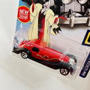 2018 Hot Wheels HW Screen Time 101 Dalmatians Cruella de Vil rojo 5SP