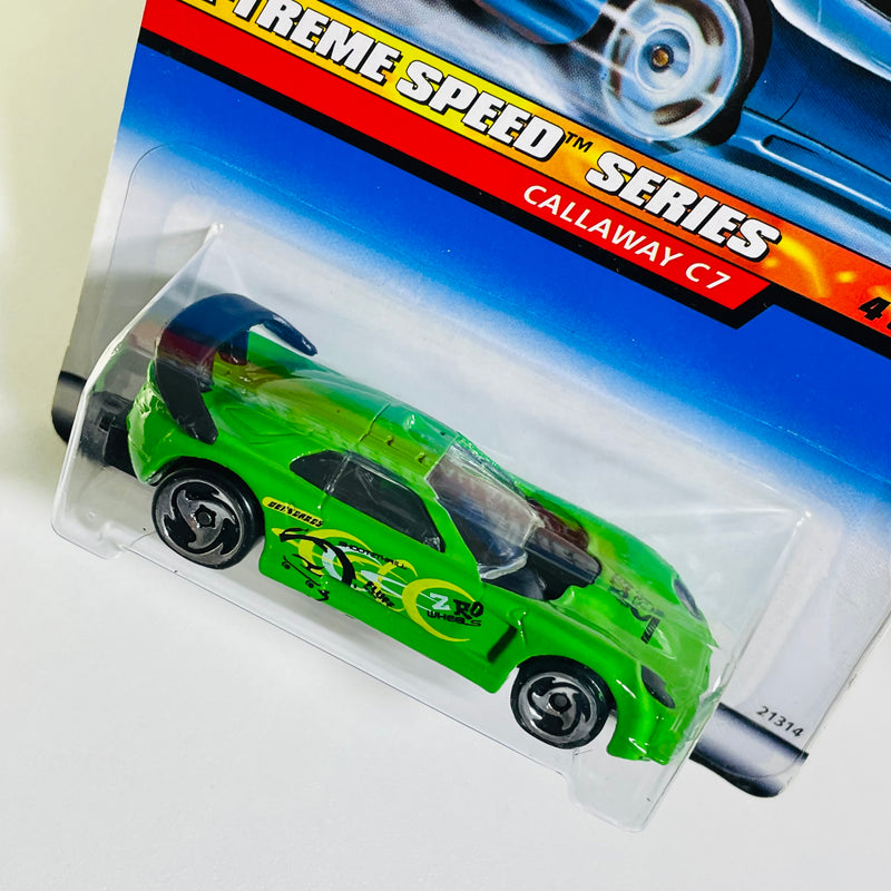 1999 Hot Wheels X-Treme Speed Series Callaway C7 verde SB