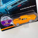 1997 Johnny Lightning Hot Rods Limited Edition 1/17,500 Dan Scott 1966 Pro Street 1966 Chevrolet Chevelle naranja Llantas de Goma