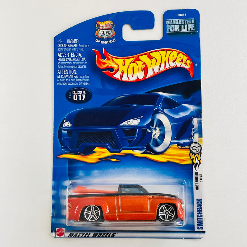 2003 Hot Wheels First Editions Switchback 017 naranja metálico PR5