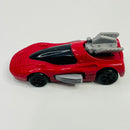 1995 Hot Wheels McDonalds Happy Meal Back Burner rojo - Loose