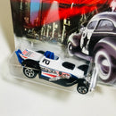2000 Hot Wheels Cop Rods Bismarck Police Super Comp Dragster Exclusivo KB Toys blanco 5SP