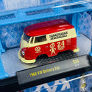 2021 M2 Machines Model Kit Limited Edition 1/8,280 1960 VW Volkswagen Delivery Van R38 rojo Llantas de Goma