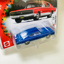 2004 Hot Wheels Limited Edition Holiday Rods Larry Wood 67 Dodge Charger azul Llantas de Goma RR base ZAMAC
