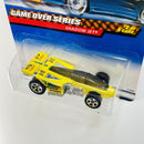 1999 Hot Wheels Game Over Series Shadow Jet amarillo 5SP base ZAMAC