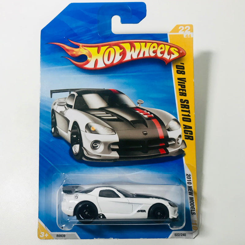 2010 Hot Wheels New Models 08 Viper SRT10 ACR blanco OH5