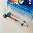 1995 Hot Wheels Racing Metals Series Dragster celeste cromado 5SP base ZAMAC