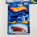 2001 Hot Wheels Rat Rods Series Colección Set de 4 - Track T, 33 Ford Roadster, Phaeton, Shoe Box 49 Ford