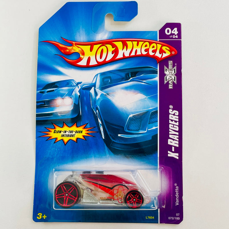 2007 Hot Wheels X-Raycers Vandetta rojo PR5