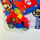 2016 Hot Wheels HW Screen Time Super Mario Cool-One rojo 5SP Tarjeta Snowflake Exclusivo Target