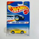 1995 Hot Wheels Model Series Ferrari 355 amarillo 5DOT variante aros blancos