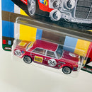 2021 Hot Wheels Car Culture Deutschland Design Mercedes Benz 300 SEL 6.8 AMG rojo Llantas de Goma RR