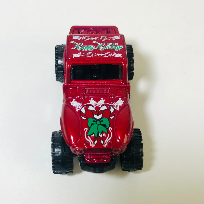 2019 Matchbox MBX Happy Holidays MBX 4x4 rojo - Loose