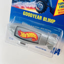1995 Hot Wheels Goodyear Blimp 194 gris con Góndola Blanca