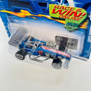 2002 Hot Wheels Super Modified 211 azul metálico LW base ZAMAC