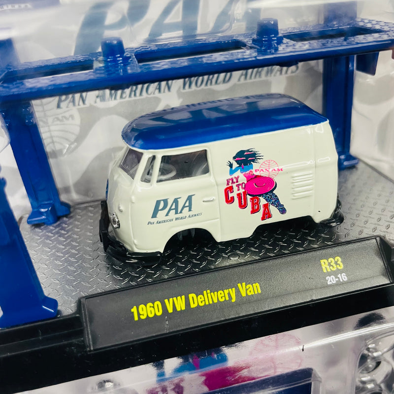 2020 M2 Machines Model Kit Limited Edition 1/6,750 Pan Am 1960 VW Volkswagen  Delivery Van R33 blanco Llantas de Goma