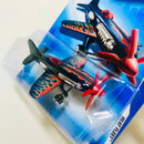2009 Hot Wheels Heat Fleet Mad Propz azul oscuro 5SP