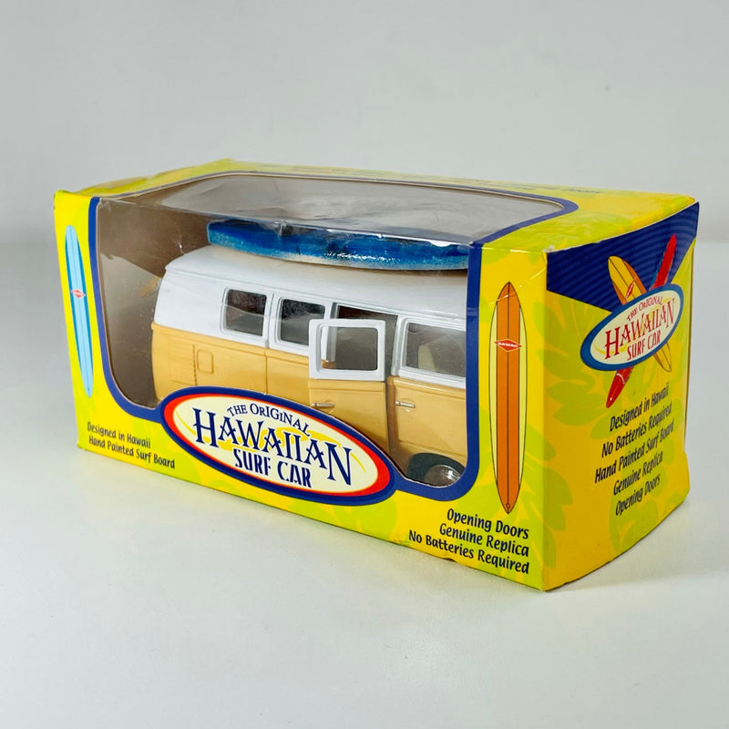 Kinsmart 1:32 The Original Hawaiian Surf Car 1962 Volkswagen Classical Bus amarillo Llantas de Goma con Pullback