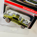 2022 Hot Wheels RLC Ford Mustang Boss Hoss Exclusivo Red Line Club verde oliva spectraflame Llantas de Goma RR
