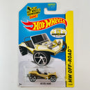 2014 Hot Wheels HW Off-Road Meyers Manx 50 Aniversario dorado metálico MC5 base ZAMAC