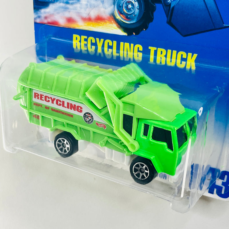1995 Hot Wheels Recycling Truck 143 verde 7SP