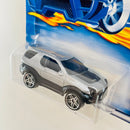 2000 Hot Wheels First Editions 1999 Isuzu VehiCross plata metálico PR5 base ZAMAC