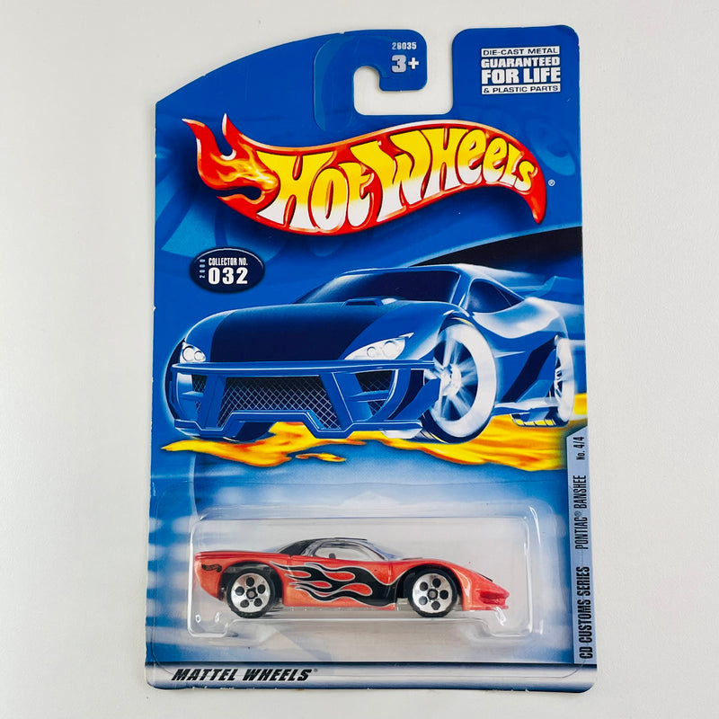 2000 Hot Wheels CD Customs Pontiac Banshee 032 naranja metálico 5DOT base ZAMAC