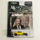 2004 Hot Wheels Hall of Fame Legends Robert E Petersen Regg Schlemmer 1927 Ford Track T Roadster amarillo Llantas de Goma RR base ZAMAC