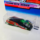 1998 Hot Wheels Techno Bits Series Shadow Jet II negro 5SP base ZAMAC