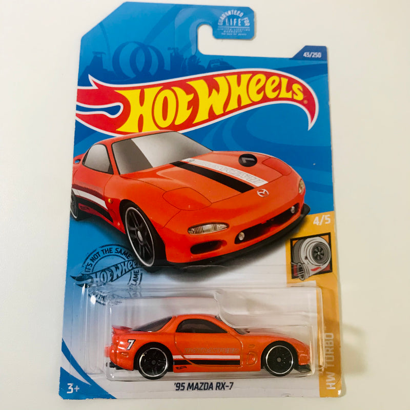 2020 Hot Wheels HW Turbo '95 Mazda RX-7 naranja PR5