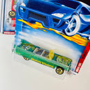 2001 Hot Wheels Monsters Series Colección Set de 4 - 59 Impala, Tail Dragger, 59 Cadillac, Purple Passion
