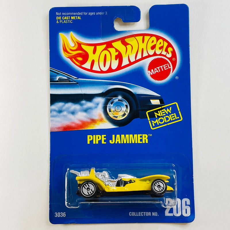 1993 Hot Wheels Pipe Jammer 206 amarillo UH Primera Edición