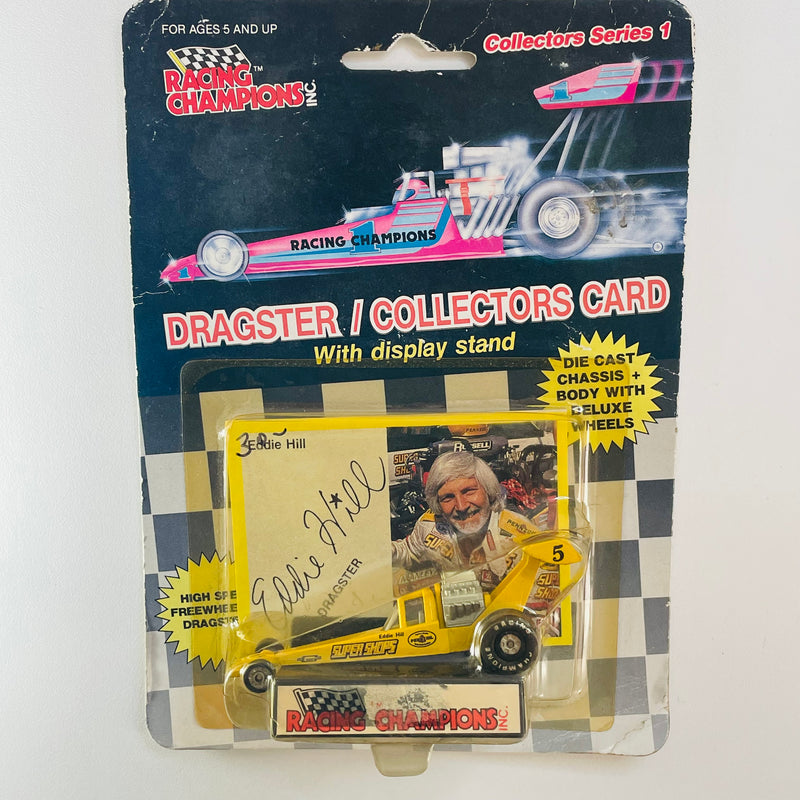 1989 Racing Champions Collectors Series 1 NHRA Eddie Hill Dragster amarillo