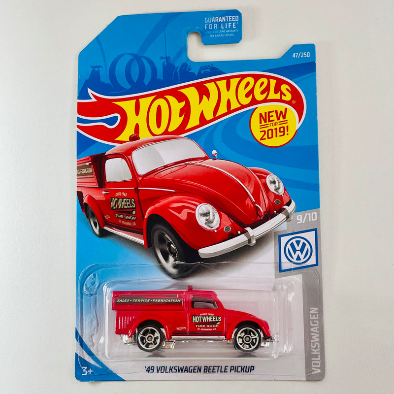 2019 Hot Wheels 49 Volkswagen Beetle Pickup rojo 5SP